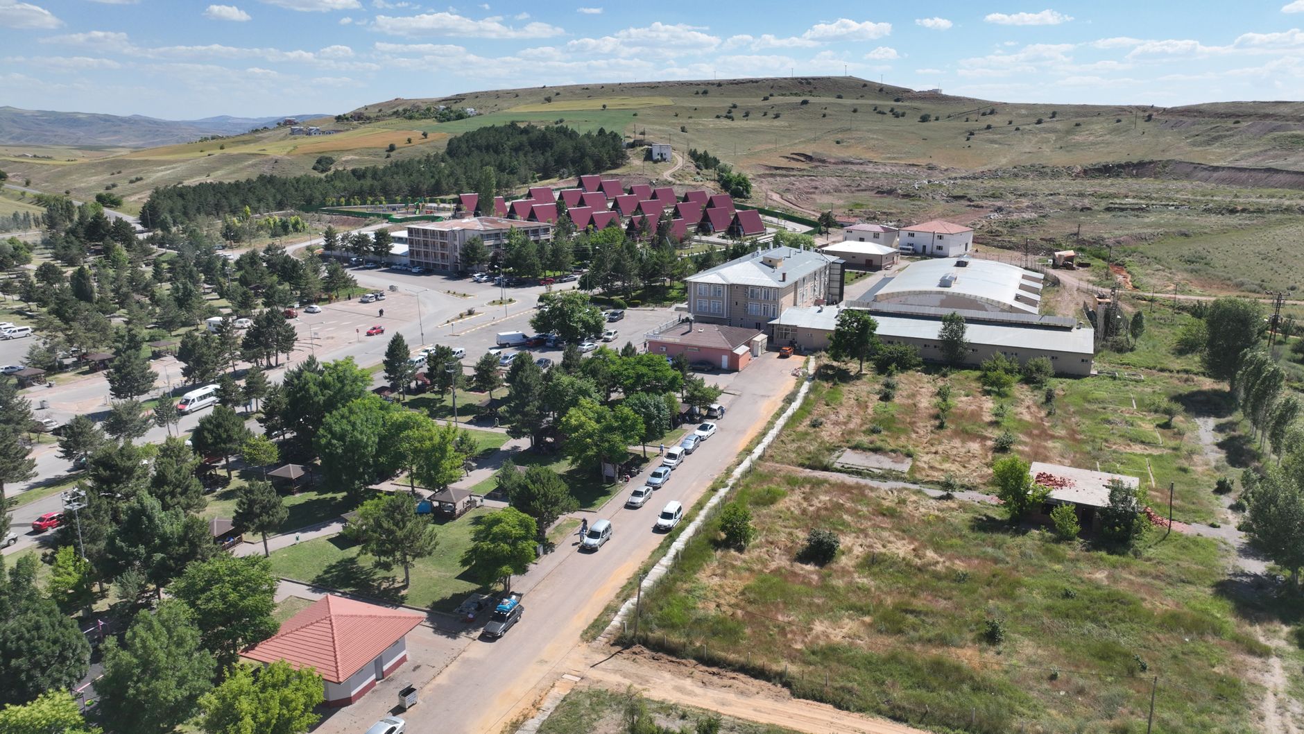 Scenic aerial shot showcasing rural architecture and landscape in Sivas, Turkey. — How to Navigate the Share Market: Tips for
